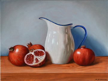 Vintage Jug and Pomegranates