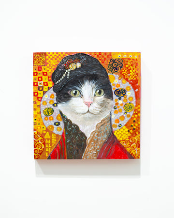 Portrait of a Cat in Gold 1