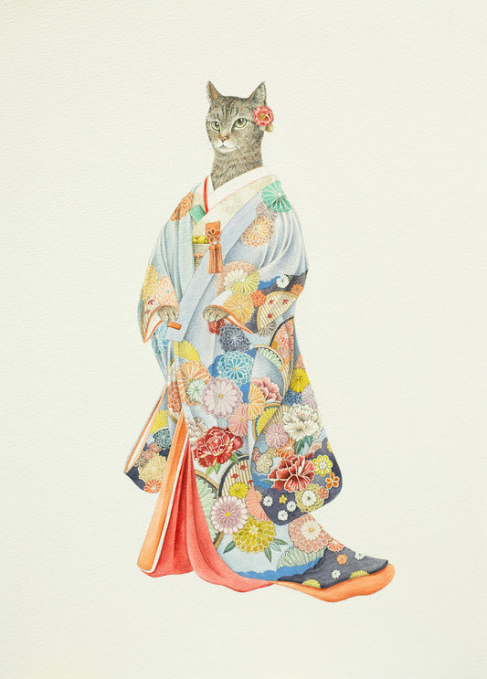 Irouchikake (Blue Kimono)