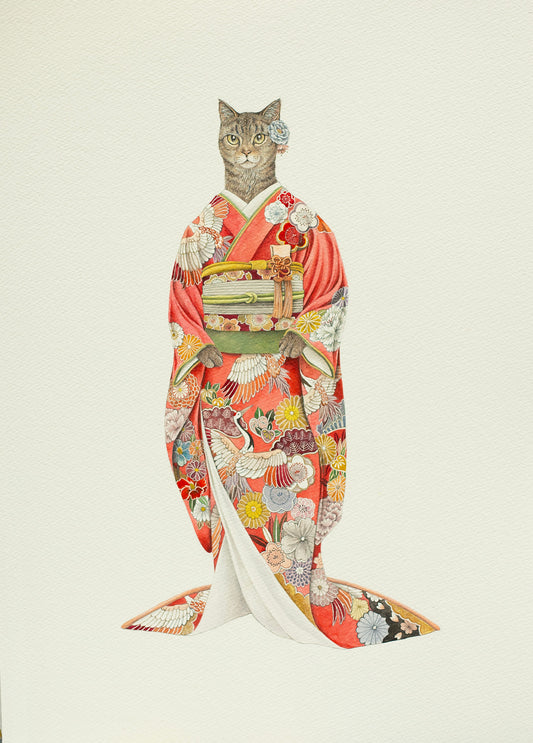Tsuru (Red Kimono)