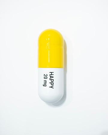Happy Pill 20 mg - Yellow & White