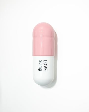Love Pill 20 mg - Light Pink & White